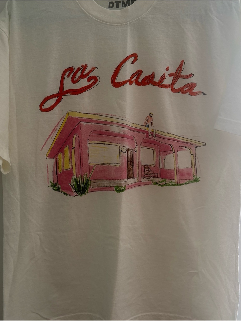 La Casita Pink House Art Print Tee